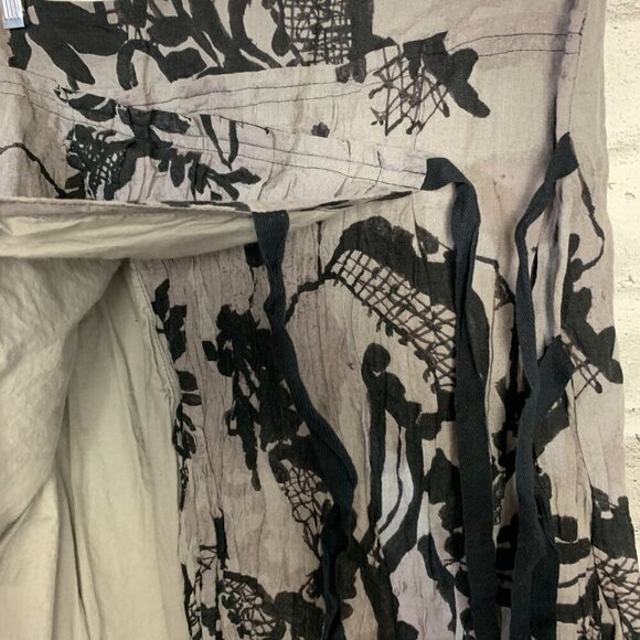 Summum Floral Faux Wrap Lagenlook Skirt - Picture 8 of 13